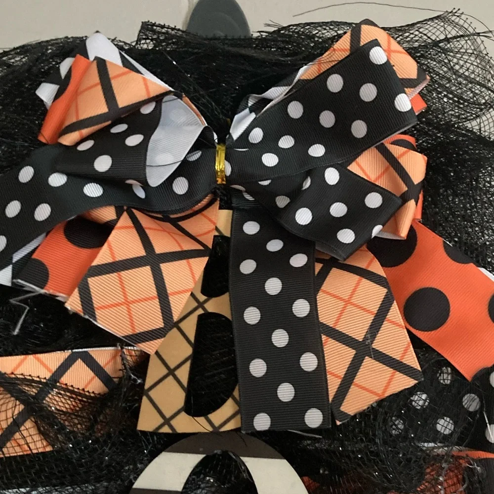Boo Halloween wreath